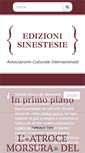 Mobile Screenshot of edizionisinestesie.it